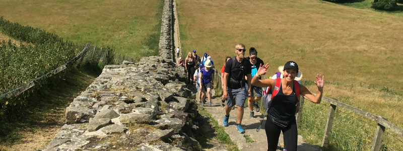 Hadrian's wall trek - landscape